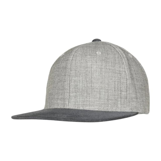 Flexfit by Yupoong Mens Melange Velour Snapback Cap in Light Grey Light Grey Male One Size