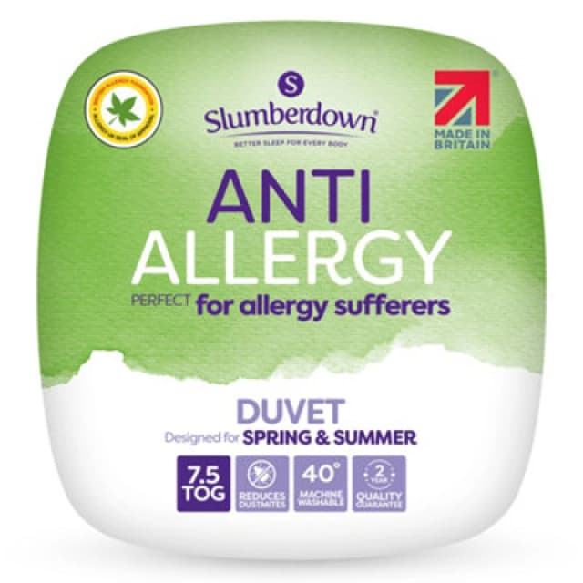 Slumberdown Anti Allergy 7.5 Tog All Year Duvet White