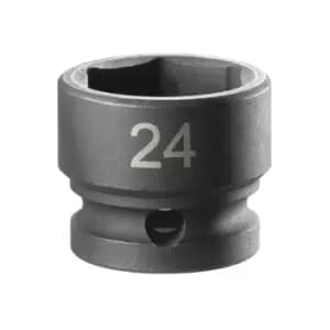 Facom 6-POINT Stubby Impact Socket 1/2in Drive 24mm NSS.24A