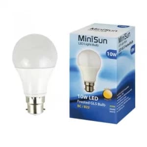 MiniSun 10W BC/B22 GLS Bulb In Warm White