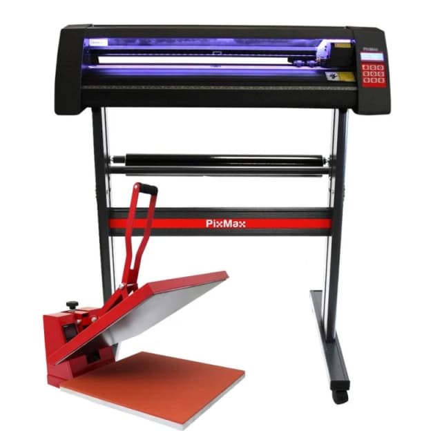PixMax LED Vinyl Cutter With 50Cm Clam Heat Press & Software