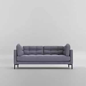 Swoon Landau Smart Wool 2 Seater Sofa - 2 Seater - Anthracite