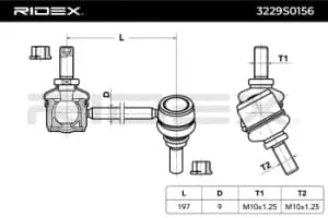 RIDEX Anti-roll bar link HYUNDAI 3229S0156 548401C000,548401C100