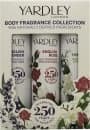 Yardley Body Fragrance Collection 75ml English Lavender + 75ml Lily of the Valley + 75ml English Rose