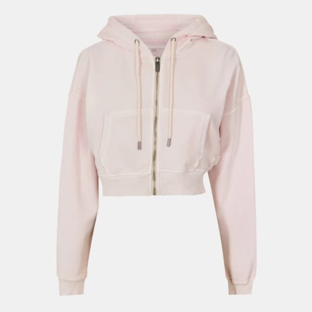 DKNY Womens Full Zip Lightweight Fleece Hoodie Bliss female 12 (M)