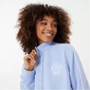 Slazenger Sofia Richie Cropped Track Top - Blue