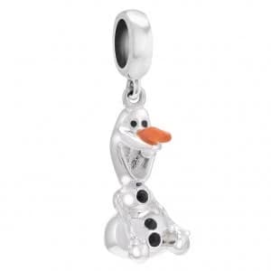 Chamilia Disney Frozen Olaf Charm with Orange & Black Enamel