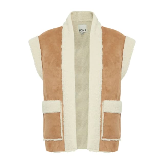 Ichi Sleeveless jacket For Her Ichi Gizora Marron Female 36