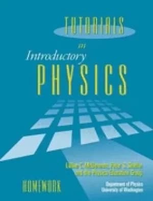 tutorials in introductory physics homework
