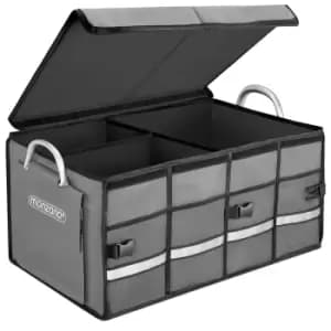 Trunk Boot Organiser with Lid Grey 63L