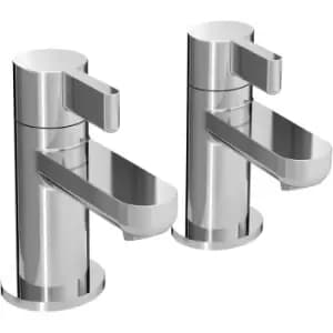 Clio Bath Taps - Pair - Chrome - Bristan