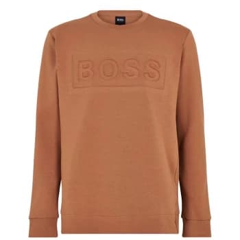 Boss Salbo 1 Crew Sweatshirt - Med Brown 216