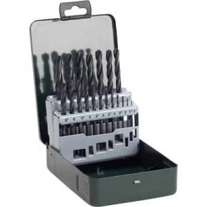 Bosch Accessories 2607019435 HSS Metal twist drill bit set 19 Piece rolled DIN 338 Cylinder shank 1 Set