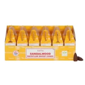Sandalwood Backflow Dhoop Cones by Satya (Pack of 6)