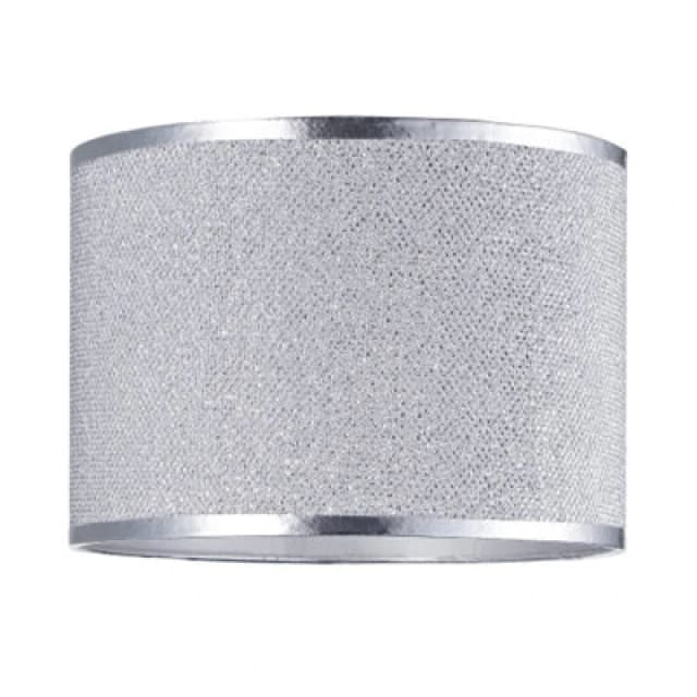 Happy Homewares Modern And Designer Mini Diamond Silver Glitter Fabric Lamp Shade 25Cm Wide