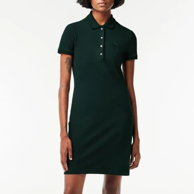 Lacoste Slim Fit Stretch Piqu Polo Dress - Green Green 8