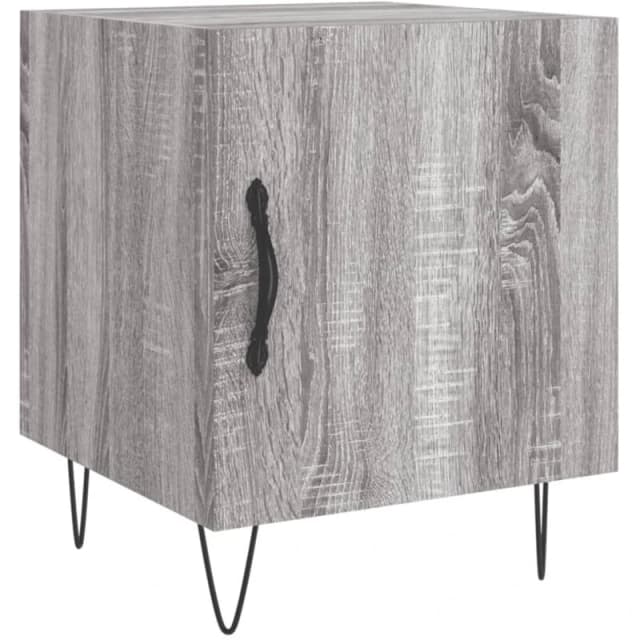 VIDAXL Bedside Cabinet Grey Sonoma 40x40x50cm Engineered Wood Vidaxl 8720845911393