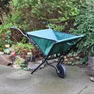 50kg Capacity Folding / Fold Up Garden Wheelbarrow with Solid Rubber Tyre