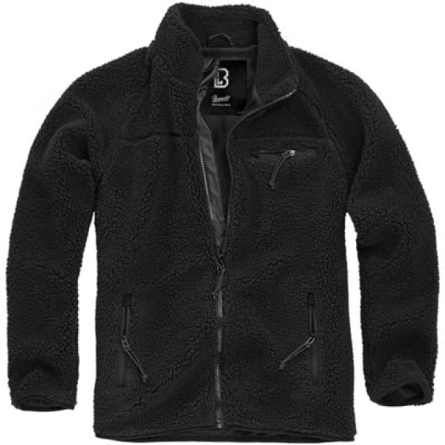 Brandit Teddy Fleece Jacket Between-seasons Jacket Black 5XL Men