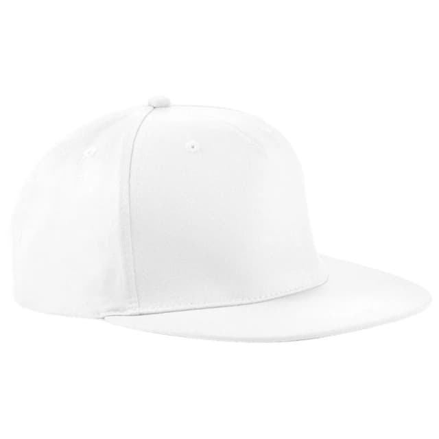 Beechfield Beechfield Men 5 Panel Retro Rapper Cap in White White One Size Male 5055747771299