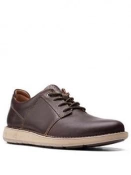 Clarks Un Larvik Leather Shoes - Burgundy