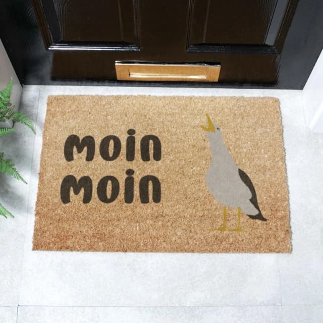 Artsy Doormats Moin Moin Seagull Doormat (60 X 40Cm)