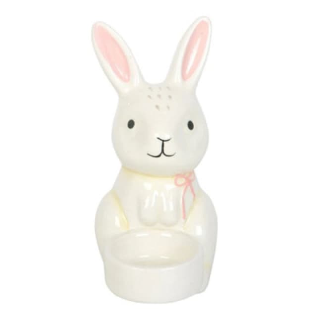 Something Different Something Different Spring Time Bunny Tealight Holder in White White One Size Unisex 5063703388283