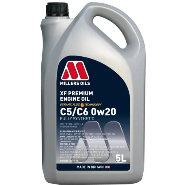 MILLERS OILS 8175-5 Engine oil Capacity: 5l, 0W-20 Engine Oil (1862)