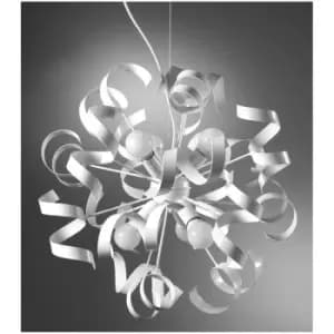 Onli Zoe 6 Light Ribbon Pendant Ceiling Light, White