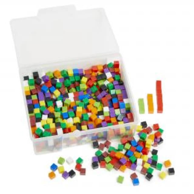 Base 10 1cm Cubes Assorted Pk1000