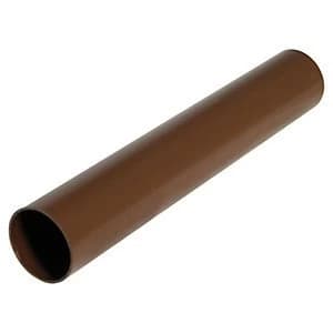 Floplast RPM2BR Round Miniline Downpipe - Brown 50mm x 2m
