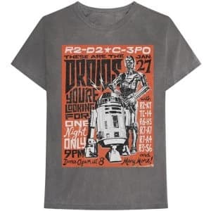 Star Wars - Droids Rock Mens Large T-Shirt - Grey