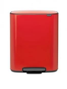 Brabantia Bo 30 + 30-Litre Pedal Bin ; Red