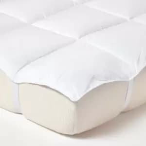 Super Microfibre Double Mattress Topper - Homescapes