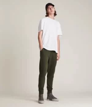AllSaints Mens Raven Cuffed Slim Sweatpants, Marsh Green, Size: S