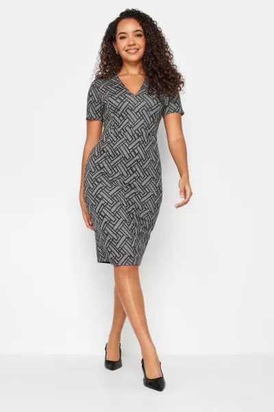 Jacquard Bodycon Dress