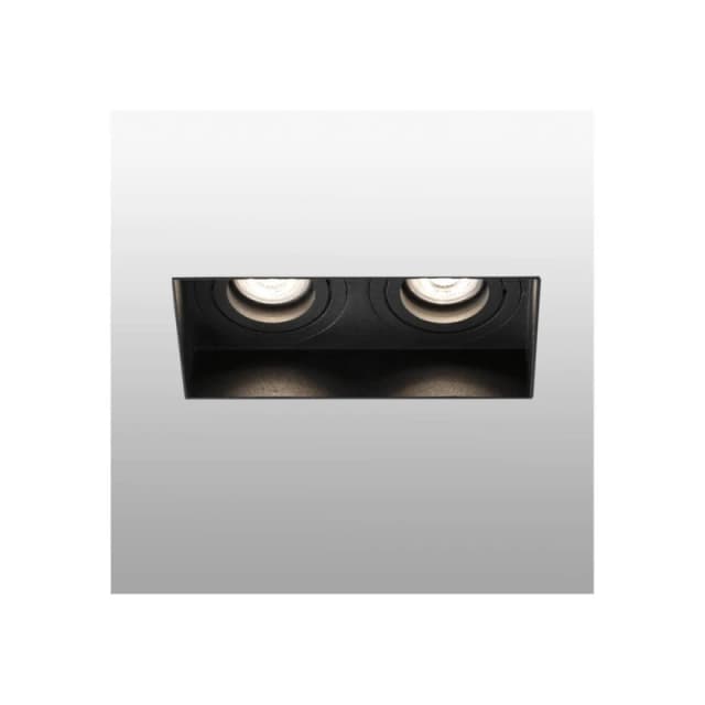 Netlighting Hyde Trimless Black Tiltable square Recessed Downlight GU10 Black