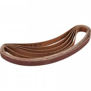Draper 13mm x 457mm Aluminium Oxide Sanding Belts 13mm x 457mm 60g Pack of 5