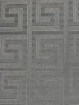 Arthouse Greek Key Foil Gunmetal Wallpaper