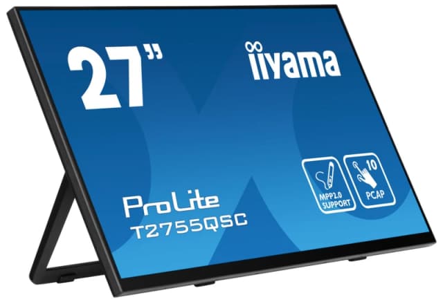 iiyama iiyama ProLite T2755QSC-B1 computer monitor 68.6cm (27") 2560 x 1440 pixels Quad HD LCD Touch Screen Black T2755QSC-B1