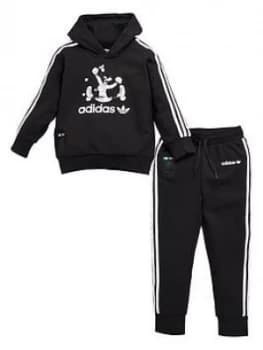 Adidas Originals Childrens Goofy Tracksuit - Black