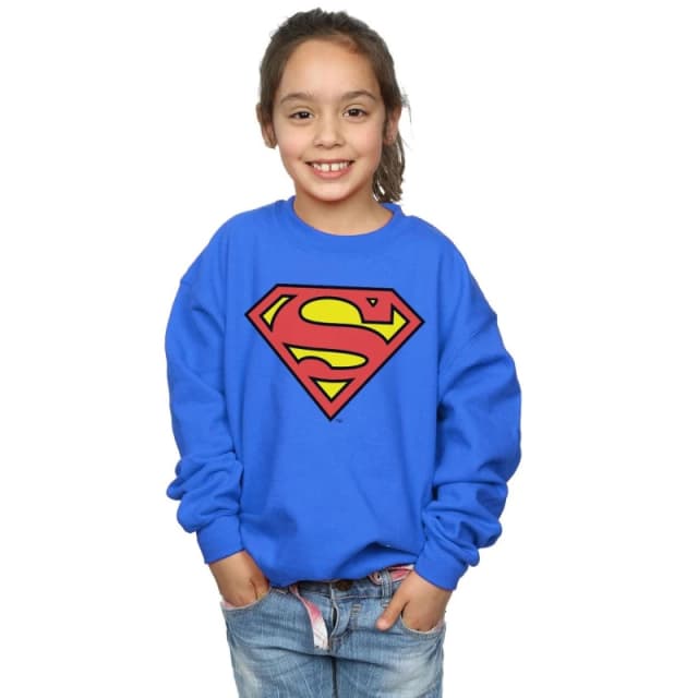DC Comics Superman Logo Sweatshirt Blue female