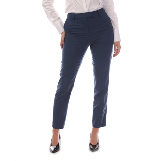 BOSS Womens Tamata Straight Trousers - Multi Female 4