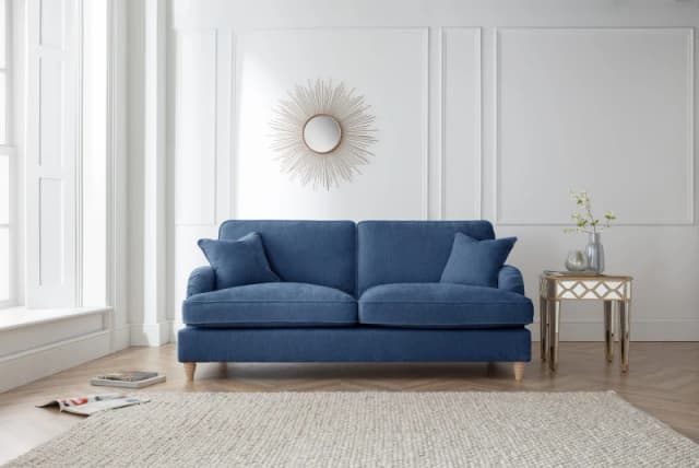 The Great Sofa Company Orla 3 Seater Sofa Manhattan Navy Navy Unisex