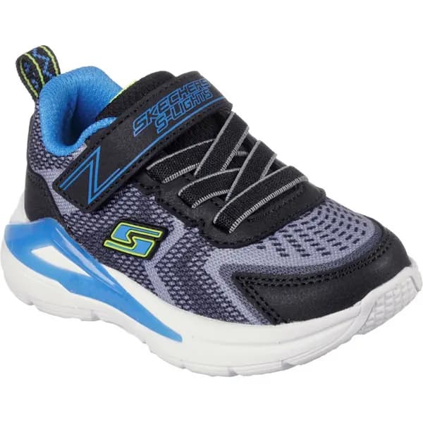 Skechers Boys S Lights Tri Namics Trainers UK Size 4 (EU 21) Black/Charcoal SKE2219-BKYB-4
