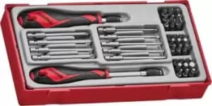 Teng Tools Bits driver set 38 Pieces, Hexagon, Phillips, Slotted, Torx