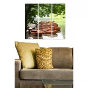 MDF5059752 Multicolor Decorative MDF Painting (3 Pieces)