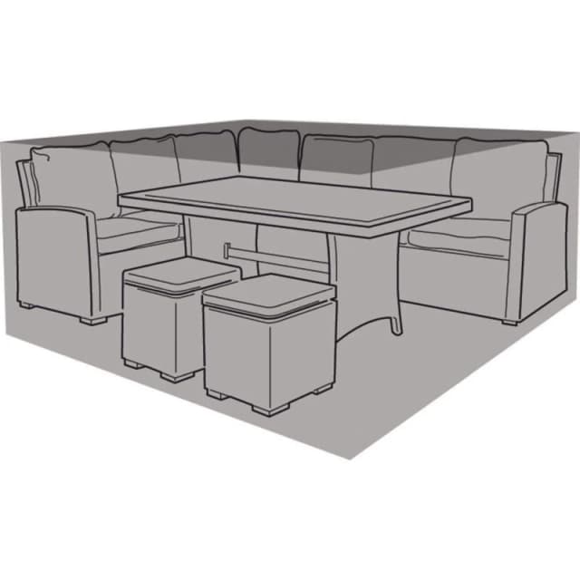 Garland Large Casual Dining Set Cover Black, 5 Year Warranty W3645