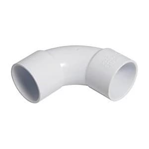 FloPlast WS15W Solvent Weld Waste 92.5 Deg Bend - White 40mm