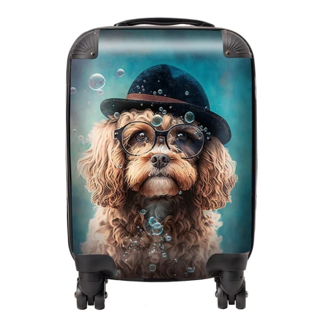 Warren Reed - Designer Cavapoo Dog Splashart Suitcase Size: Large Multicolor Unisex Large
